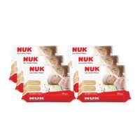 NUK Dry Cotton Wipes 80pcs x 6 | Bundle of 6